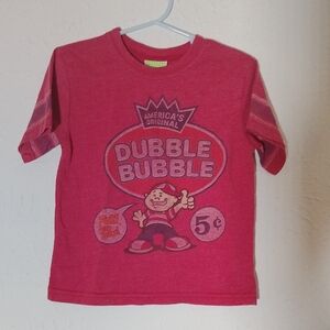 Kids Red Retro Double Bubble T-Shirt